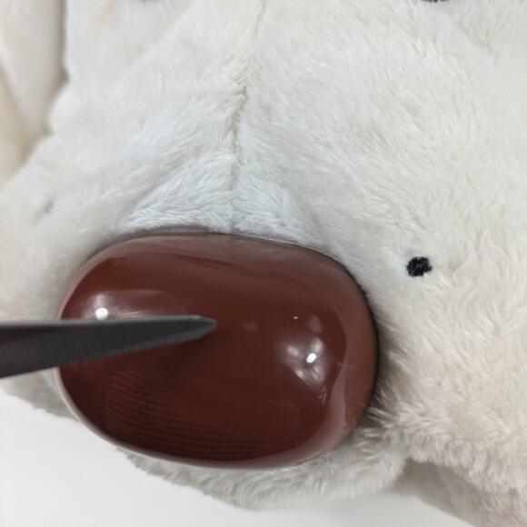 2007 Large Pound Puppy Puppies 01300 Autographed Bowling White Red Collar Plush - Picture 15 of 16